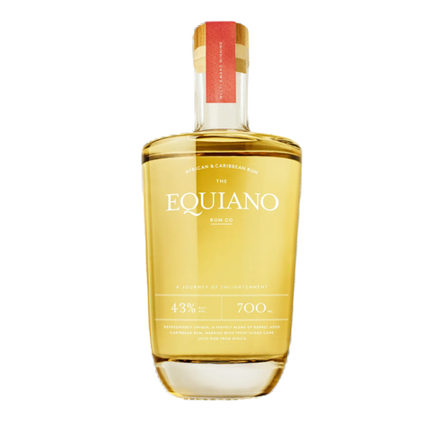 A bottle of Equiano Light Rum