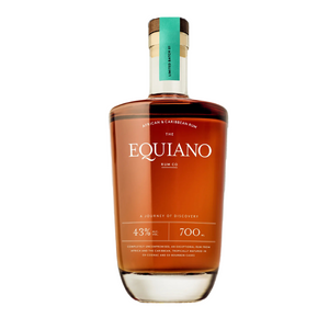 A bottle of Equiano Original Rum